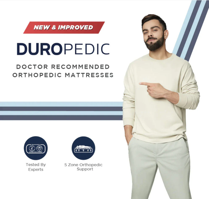 Duroflex Back Magic Pro Plus 5 Zone Orthopedic Foam Rebonded Mattress
